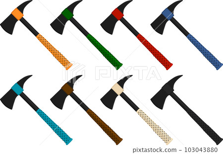 big kit steel axes with wooden handle 103043880