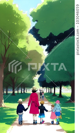 Mom and kids 103046059