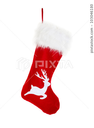 Red Christmas stocking Red Christmas stocking 103046180