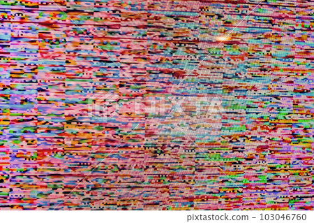 Tv weak signal - photo taken from color tv screen 3:2 aspect ratio . Tv weak signal - photo taken from color tv screen 3:2 aspect ratio . 103046760