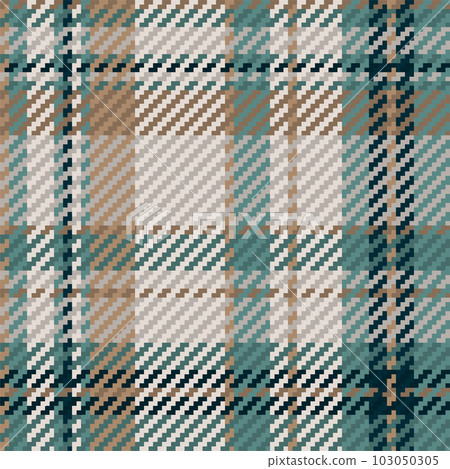Seamless pattern of scottish tartan plaid. Repeatable background with check fabric texture. Vector backdrop striped textile print. 103050305