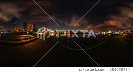 Night view of Yokohama's red brick warehouse (360°VR material) Night view of Yokohama's red brick warehouse (360°VR material) 103050754