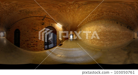 隧道內拍攝的360度靜態圖像(360度VR素材) 隧道內拍攝的360度靜態圖像(360度VR素材) 103050761