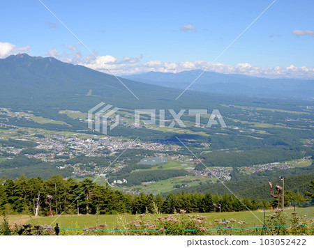 Fujimi-cho, Suwa-gun, Nagano Prefecture _ Southeast view from Mt. Nyukasa 4 Fujimi-cho, Suwa-gun, Nagano Prefecture _ Southeast view from Mt. Nyukasa 4 103052422