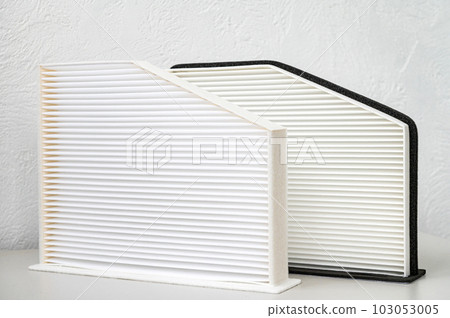 Cabin filter for car. element of the air conditioning, heating and ventilation system Cabin filter for car. element of the air conditioning, heating and ventilation system 103053005