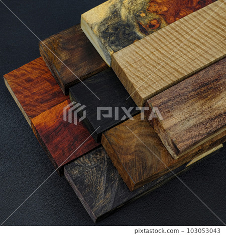 Stacking wooden planks for DIY projects  103053043