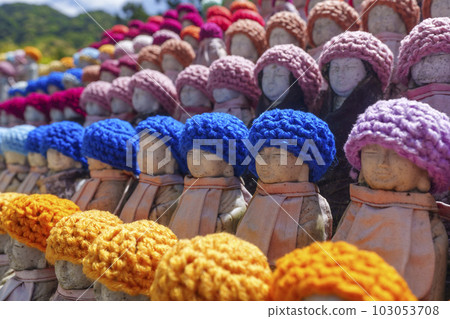 長谷寺野滿院和東地藏地藏瑞子地藏戴著毛線帽 103053708