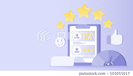 Customer feedback reviews. Positive and negative review, respond, rating star, loyalty, good experience, complaint comment. Customer feedback reviews. Positive and negative review, respond, rating star, loyalty, good experience, complaint comment. 103055017