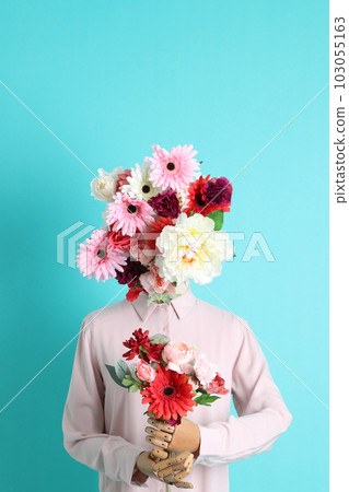 Mannequin with Flower 103055163