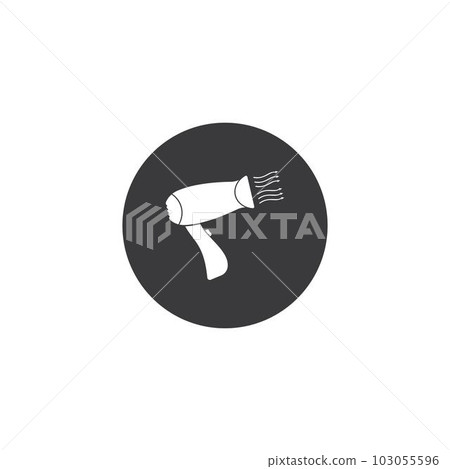 Hair dryer logo Hair dryer logo 103055596