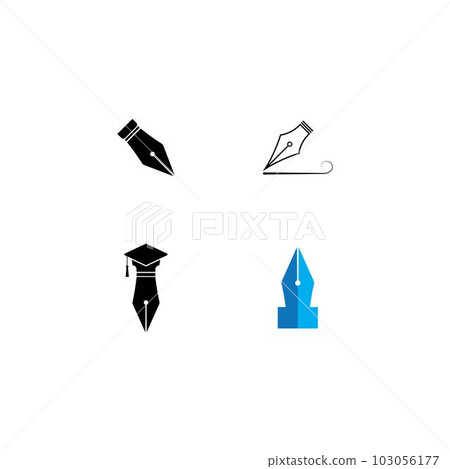 Fontain pen icon Fontain pen icon 103056177