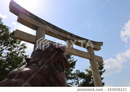 吉備津彥神社鳥居 吉備津彥神社鳥居 103056221