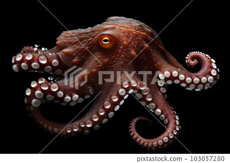 Common octopus Octopus vulgaris. Wildlife animal. Neural network AI generated art 103057280