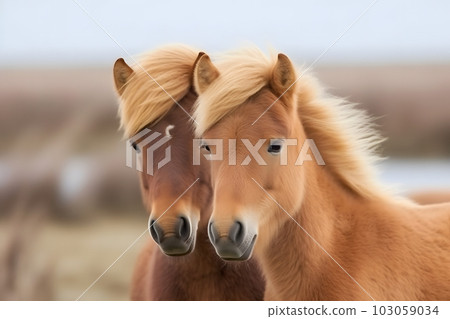 Cute little funny pony. Neural network AI generated art Cute little funny pony. Neural network AI generated art 103059034