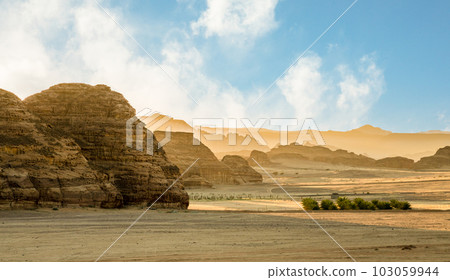 Desert erosion formations near Al Ula, Saudi Arabia Desert erosion formations near Al Ula, Saudi Arabia 103059944