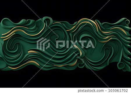 Green and gold abstract background. Neural network AI generated art 103061702