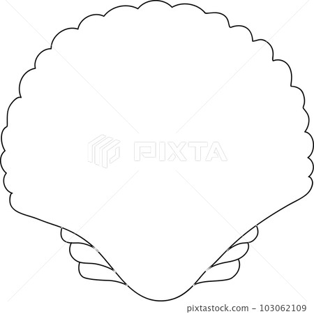 Seashells illustration in a set of silhouette vector graphics 103062109