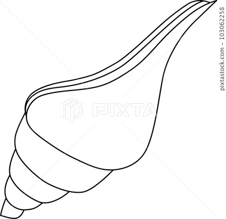 SeaSeashells illustration in a set of silhouette vector graphicsshells illustration in a set of silhouette vector graphics 103062258