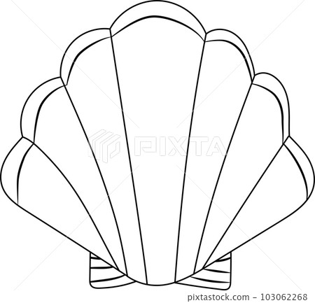 SeaSeashells illustration in a set of silhouette vector graphicsshells illustration in a set of silhouette vector graphics 103062268