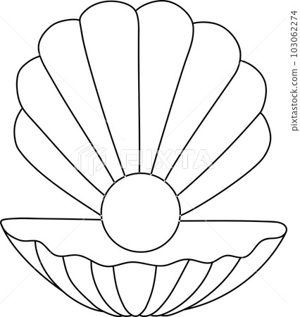 SeaSeashells illustration in a set of silhouette vector graphicsshells illustration in a set of silhouette vector graphics 103062274