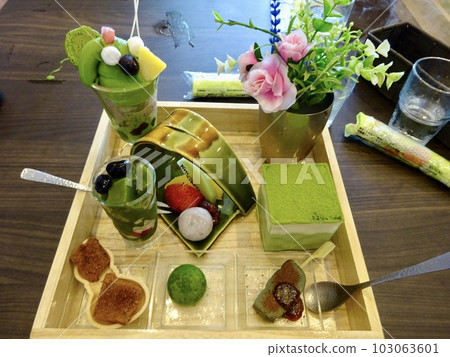 Kyoto's finest sweets matcha platter 103063601