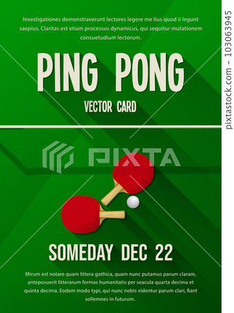 Ping Pong vector template 103063945