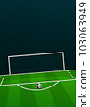 Penalty kick template flyer 103063949