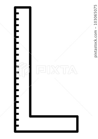 square ruler icon - Stock Illustration [103065075] - PIXTA