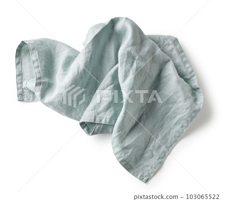 crumpled cotton napkin crumpled cotton napkin 103065522