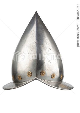 17th century Spanish conquistador comb morion iron helmet 103065952