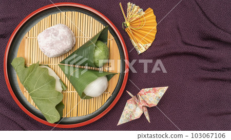 Japanese confectionery image | Kashiwamochi, Mizu Daifuku, Daifuku Mochi Japanese confectionery image | Kashiwamochi, Mizu Daifuku, Daifuku Mochi 103067106