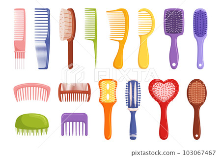 Wide-toothed, Bristle, And Paddle Hair Brushes Set, Suitable For Detangling, Styling, And Smoothing Hair Wide-toothed, Bristle, And Paddle Hair Brushes Set, Suitable For Detangling, Styling, And Smoothing Hair 103067467