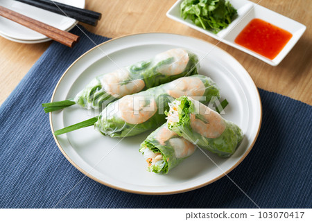 Raw spring roll 103070417