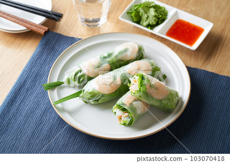 Raw spring roll 103070418