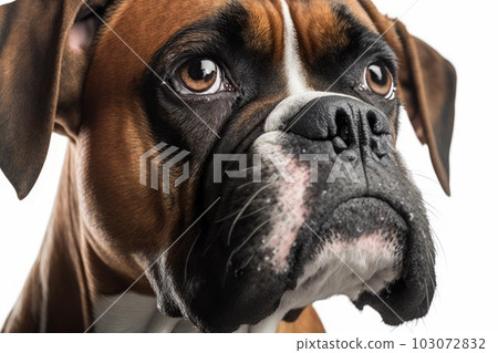 Boxer Dog Head Boxer Dog's Adorable Head Turn Moment