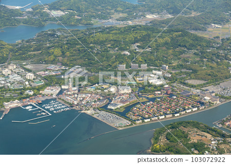 Aerial view near Huis Ten Bosch 103072922
