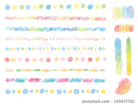 線條如水彩手繪彩點 103075582