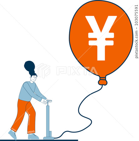 Stock Market Concept illustration isolated on white background. 103075591