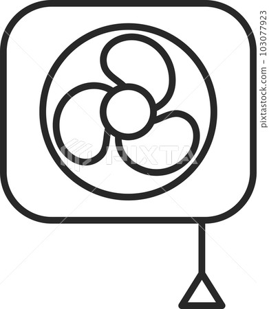 日用品線描插圖換氣扇 103077923