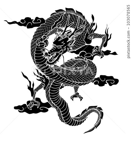 日式龍圖(單色) 日式龍圖(單色) 103078565