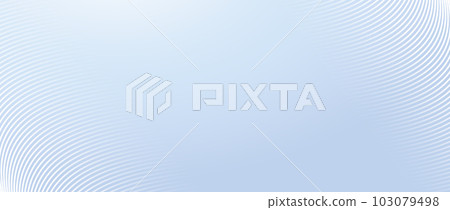 Smooth wave lines texture. White wavy stripes on light blue background. Warped and curved lines wallpaper. Sea water or air wind concept. Vector design template Smooth wave lines texture. White wavy stripes on light blue background. Warped and curved lines wallpaper. Sea water or air wind concept. Vector design template 103079498