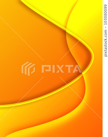 Abstract background of curves on orange background 103080099