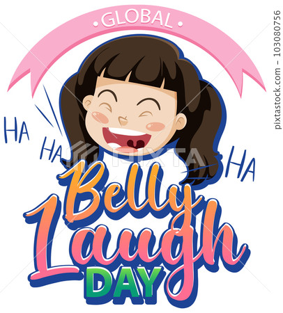 Global Belly Laugh Day Banner Design 103080756