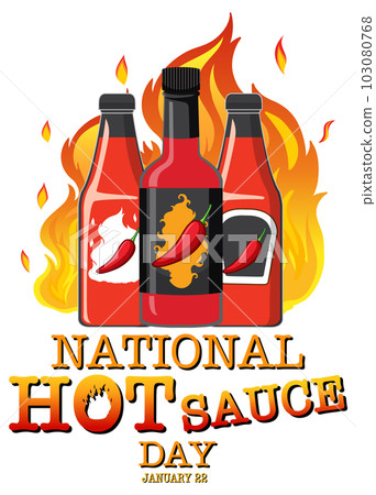 National hot sauce day banner National hot sauce day banner 103080768