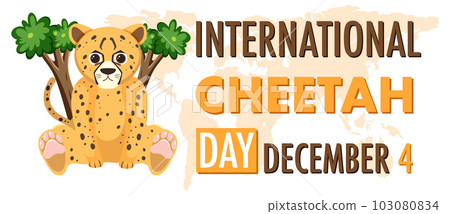 International cheetah day poster template International cheetah day poster template 103080834