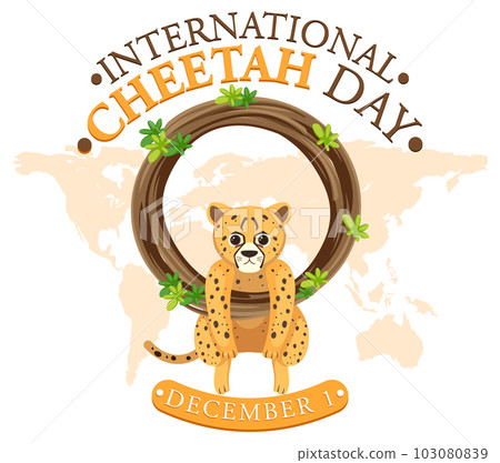 International cheetah day poster template International cheetah day poster template 103080839