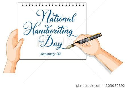 National Handwriting Day Banner Design National Handwriting Day Banner Design 103080892