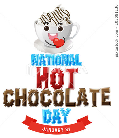 National Hot Chocolate Day Banner Design 103081136