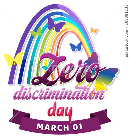 Zero discrimination day banner design 103081233