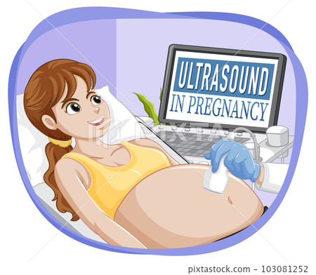 Ultrasound in pregnancy for banner or poster design Ultrasound in pregnancy for banner or poster design 103081252
